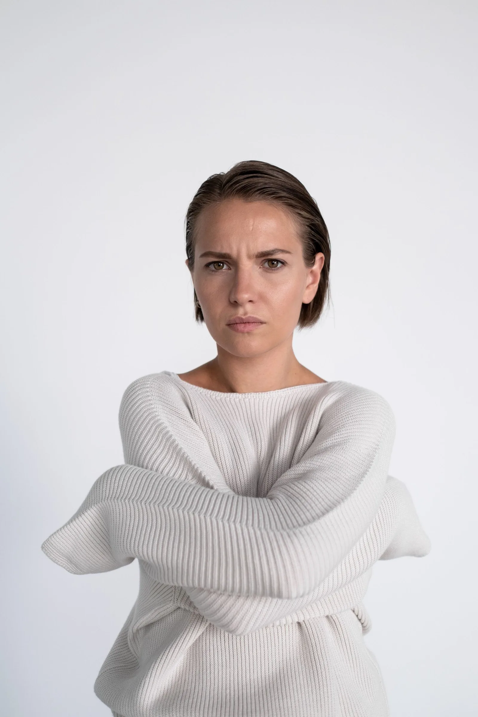 ivory rib jumper
