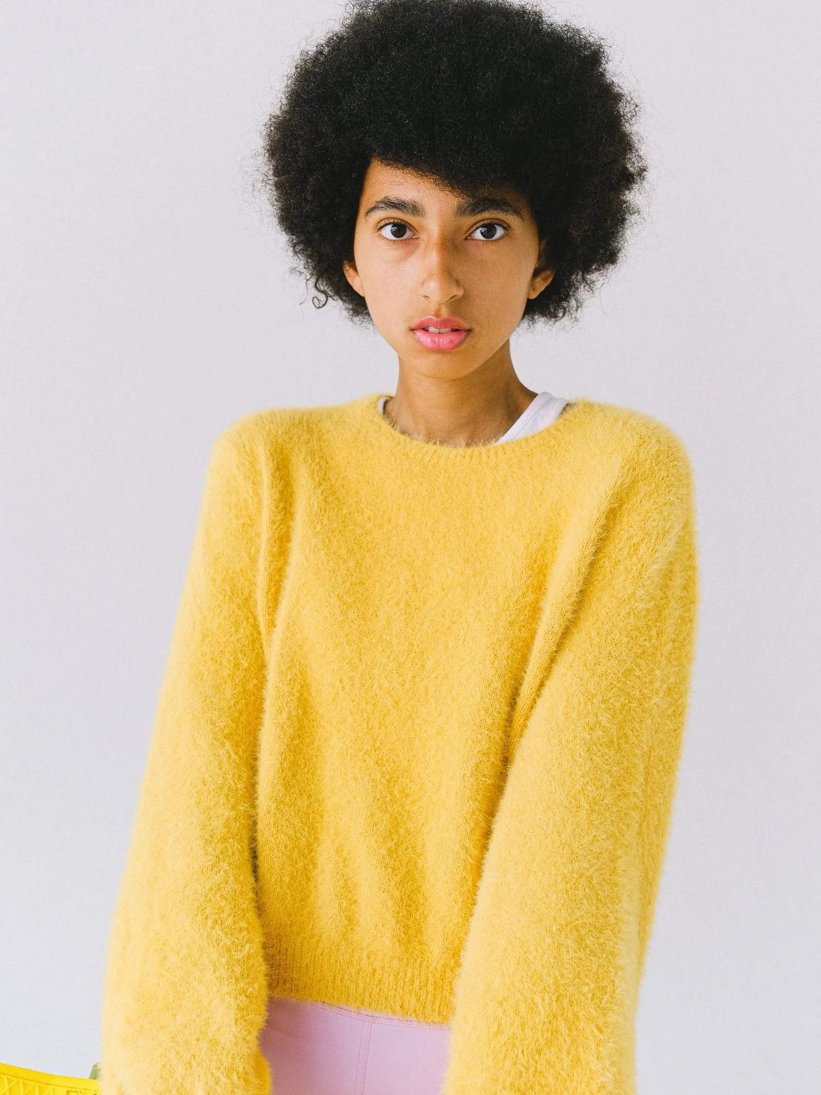 fluffy crew sweater