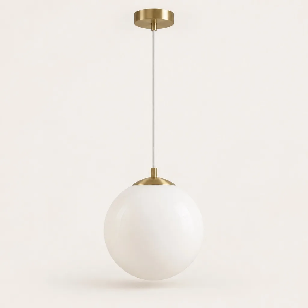 Opale pendant in opal glass Ø 40 cm