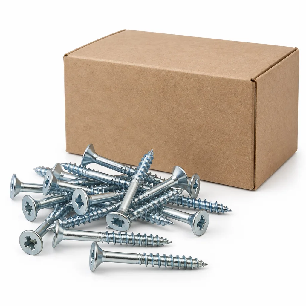 Chipboard screws 4 x 40 mm, countersunk, box of 500
