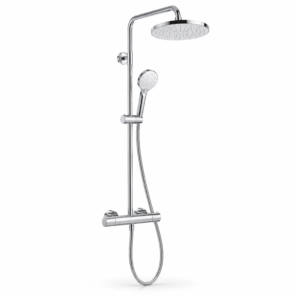 Thermostatic shower column, 240 mm head