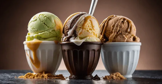 Mango passion fruit gelato