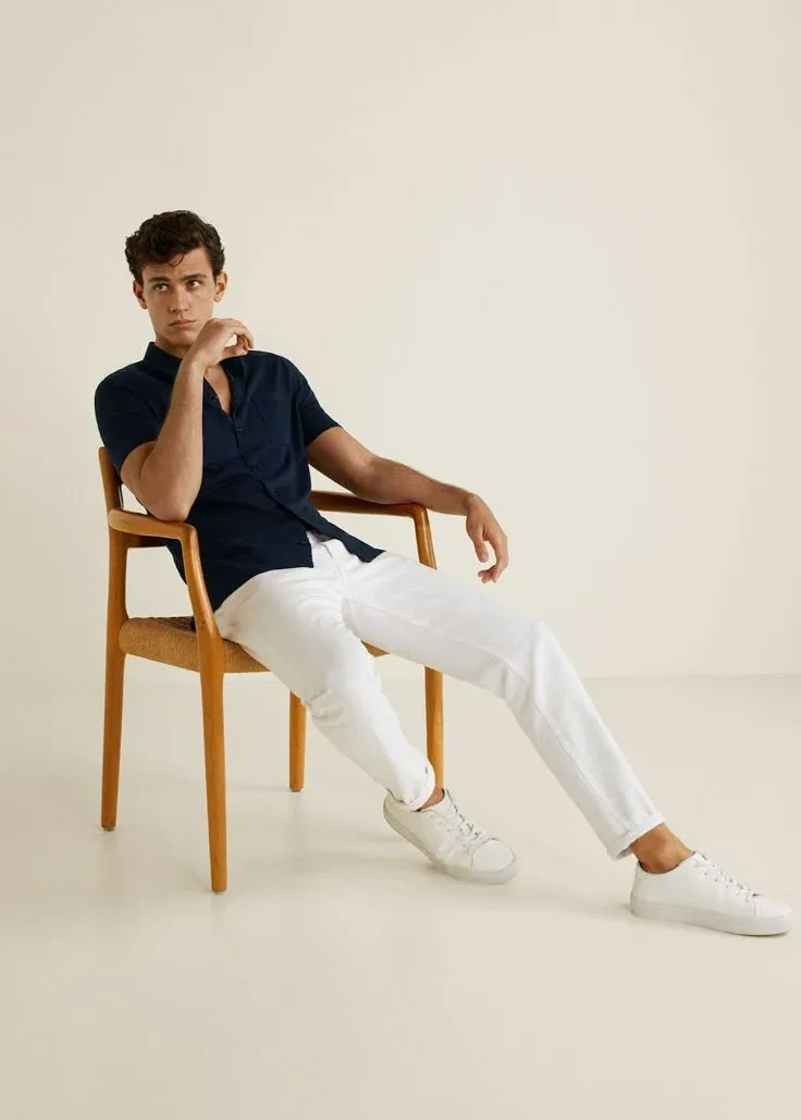 Cotton mesh polo