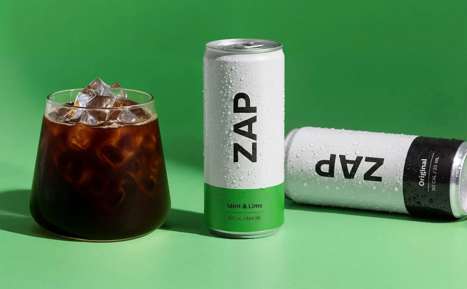 A can of mint lime on green
