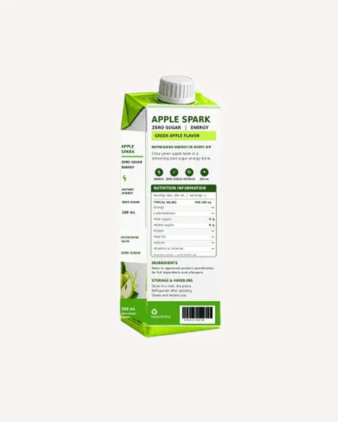 Apple Spark Zero Sugar Energy - Tetra Pack