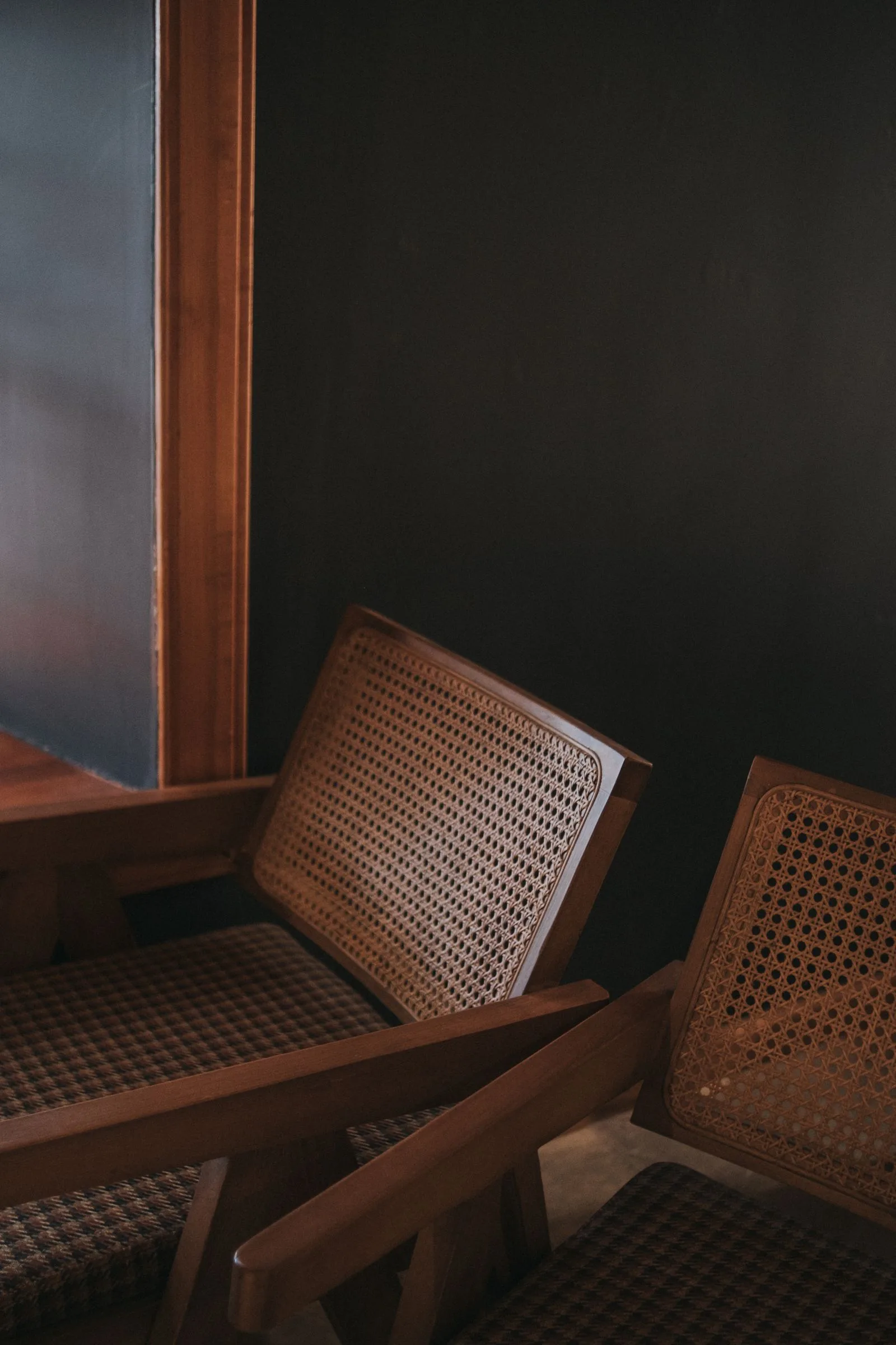 cane lounge chair