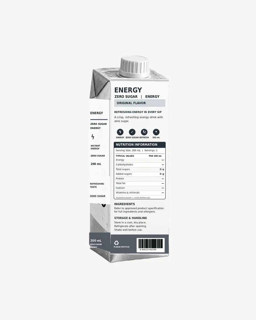 Energy Zero Sugar Energy - Tetra Pack