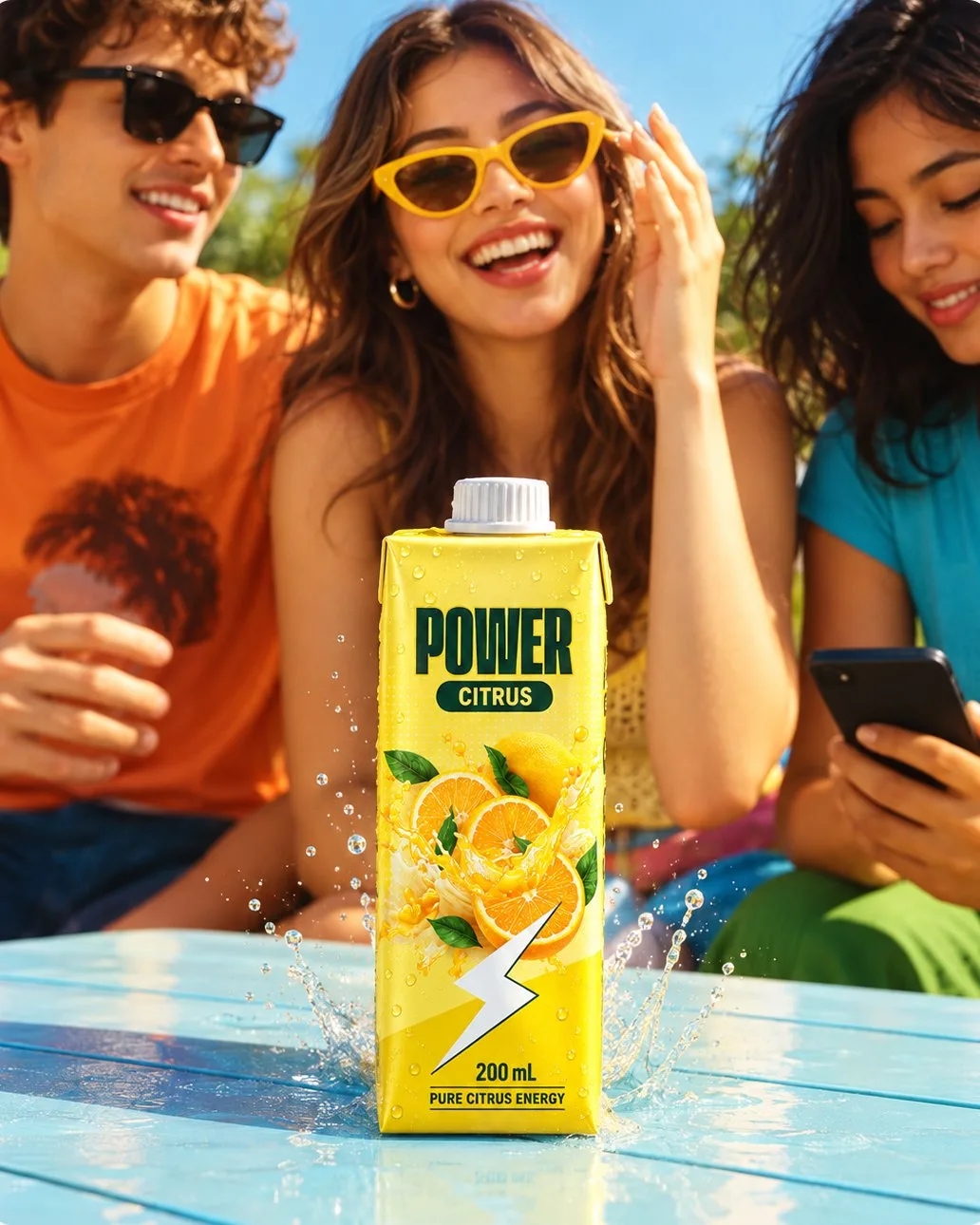 Power Citrus Energy Drink – Tetra Pack