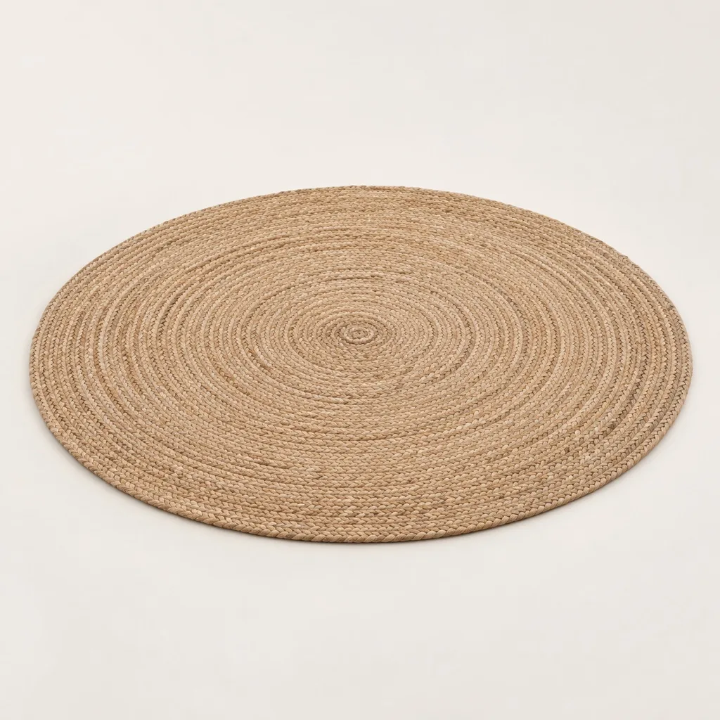 Round braided jute rug Ø 150 cm