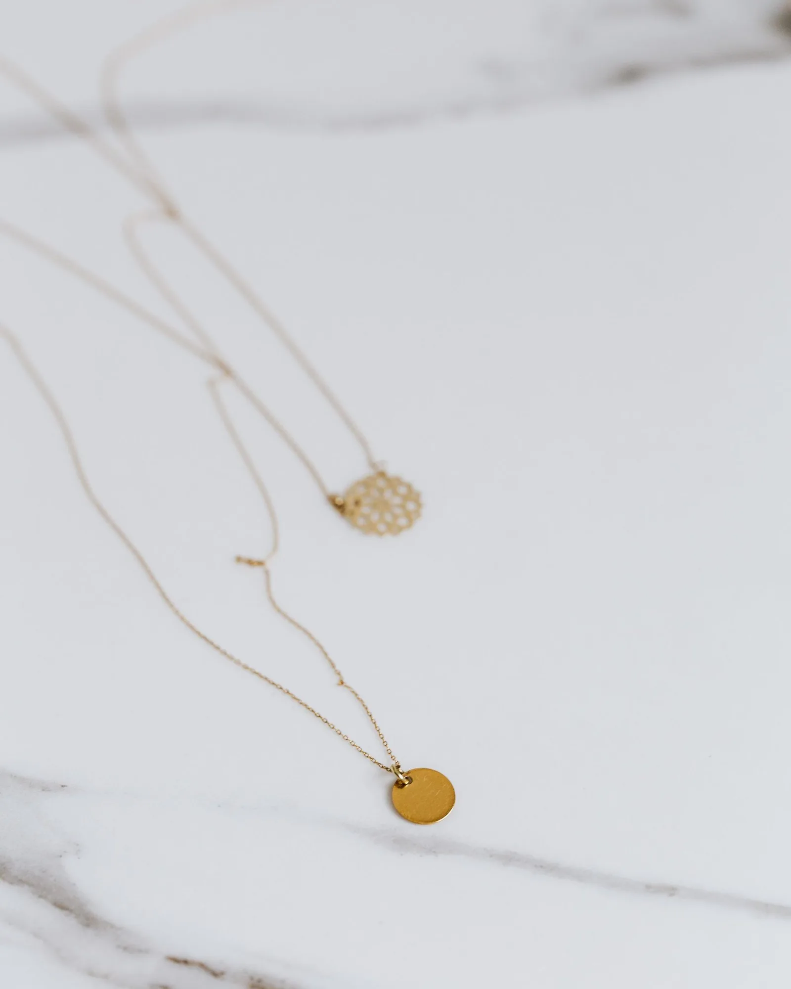 layered coin necklace