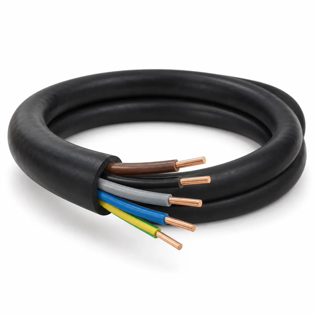 Rigid power cable 5G6 mm², by the metre