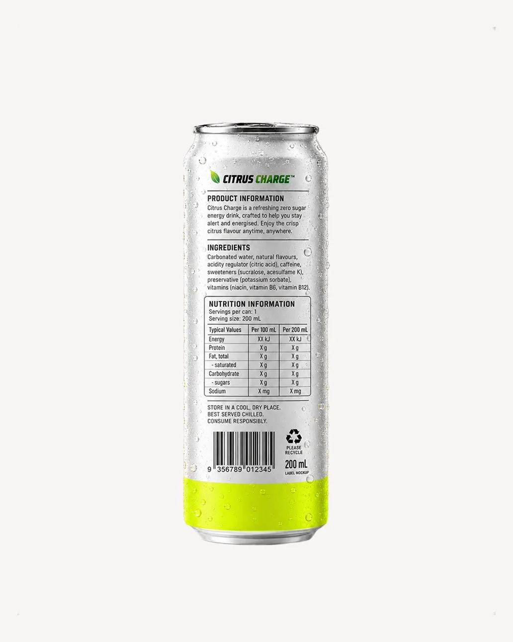 Citrus Charge Zero Sugar Energy Drink