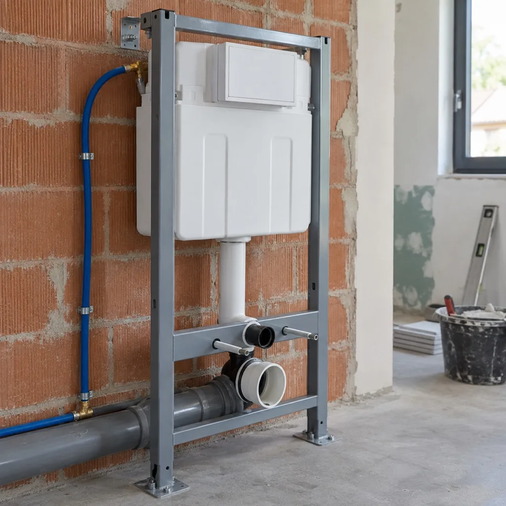 Concealed WC frame with cistern